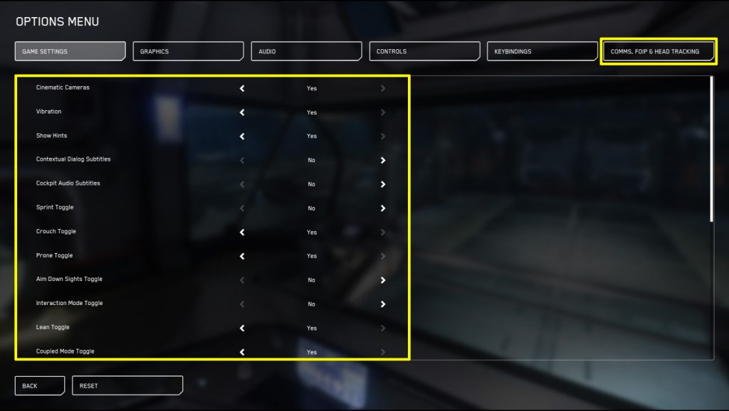 Star Citizen Alpha 3.6 Controls & Key Bindings